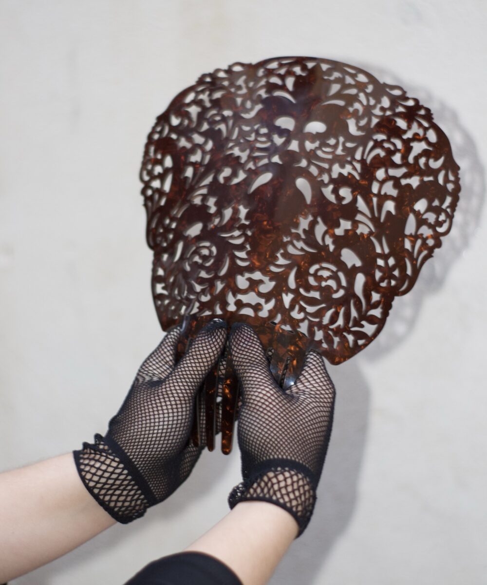 PEINETA COLOR CONCHA grande