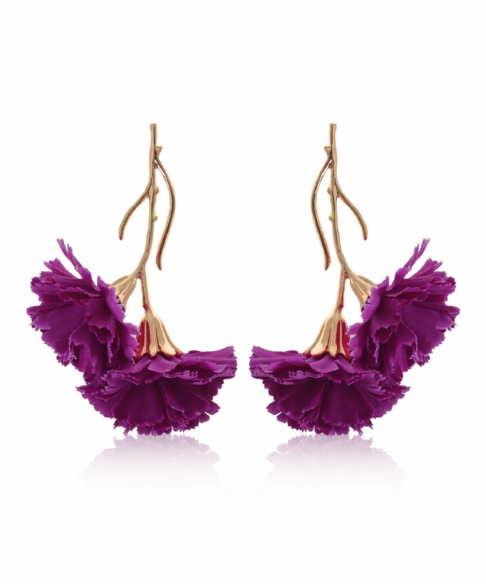 Pendientes Clavel Buganvilla