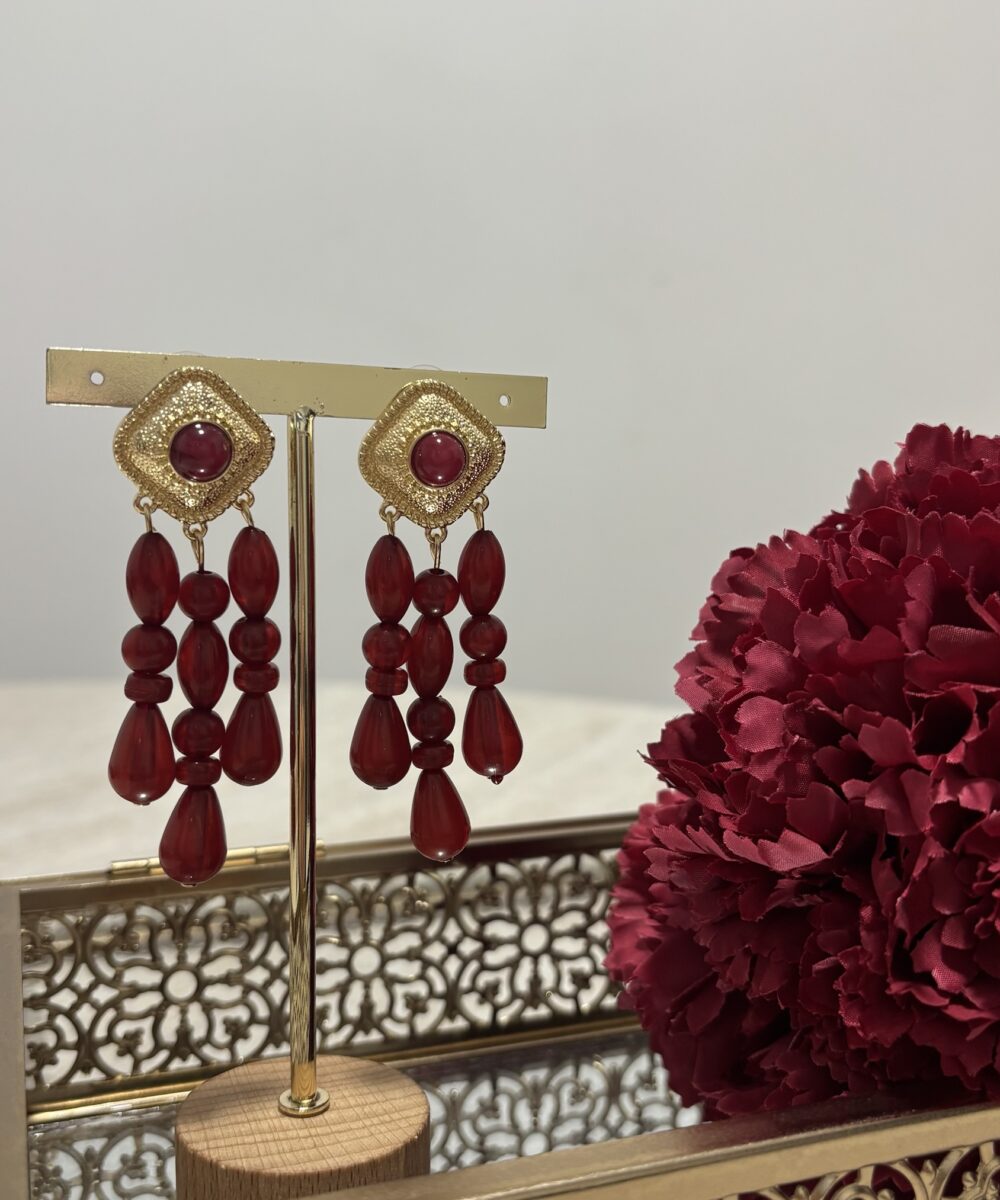 Pendientes Temple Rojos