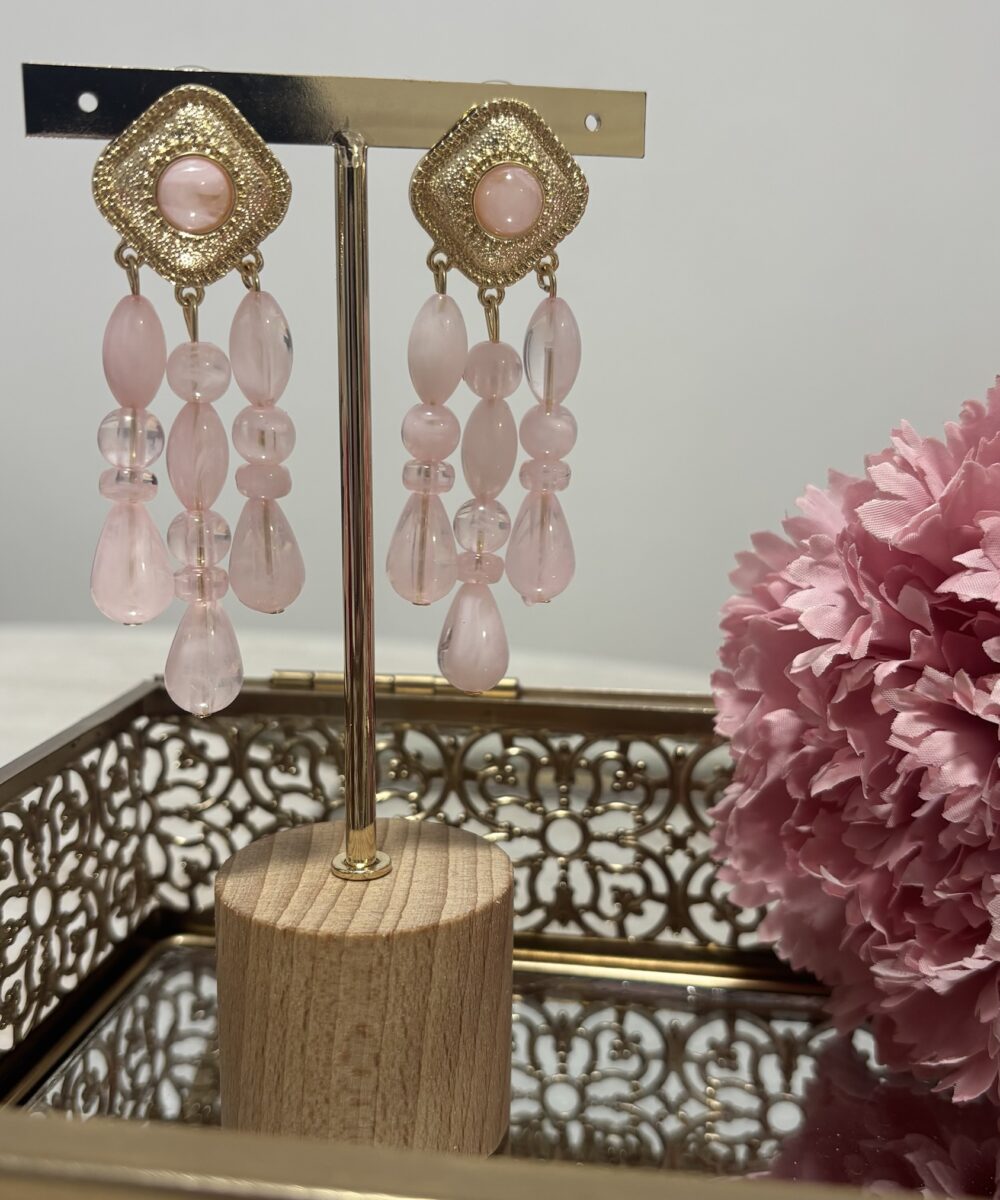Pendientes Temple Rosa