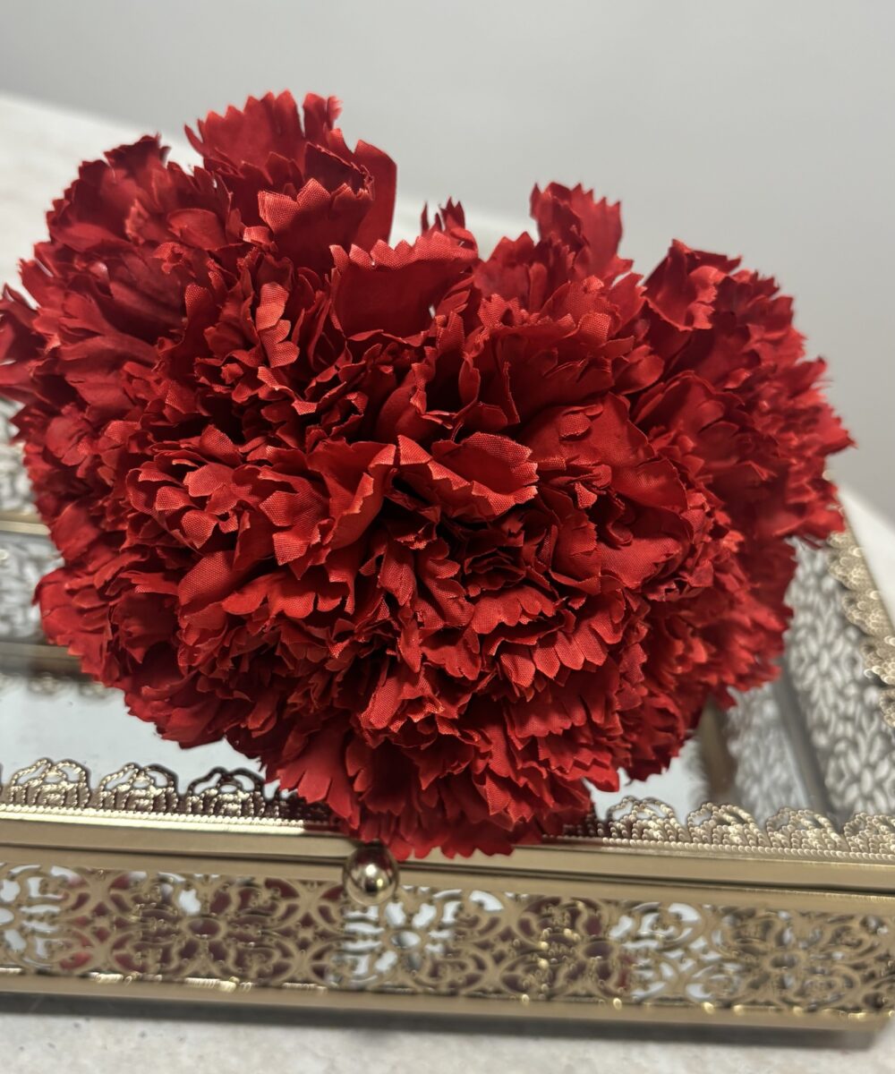 Ramillete de  claveles rojo