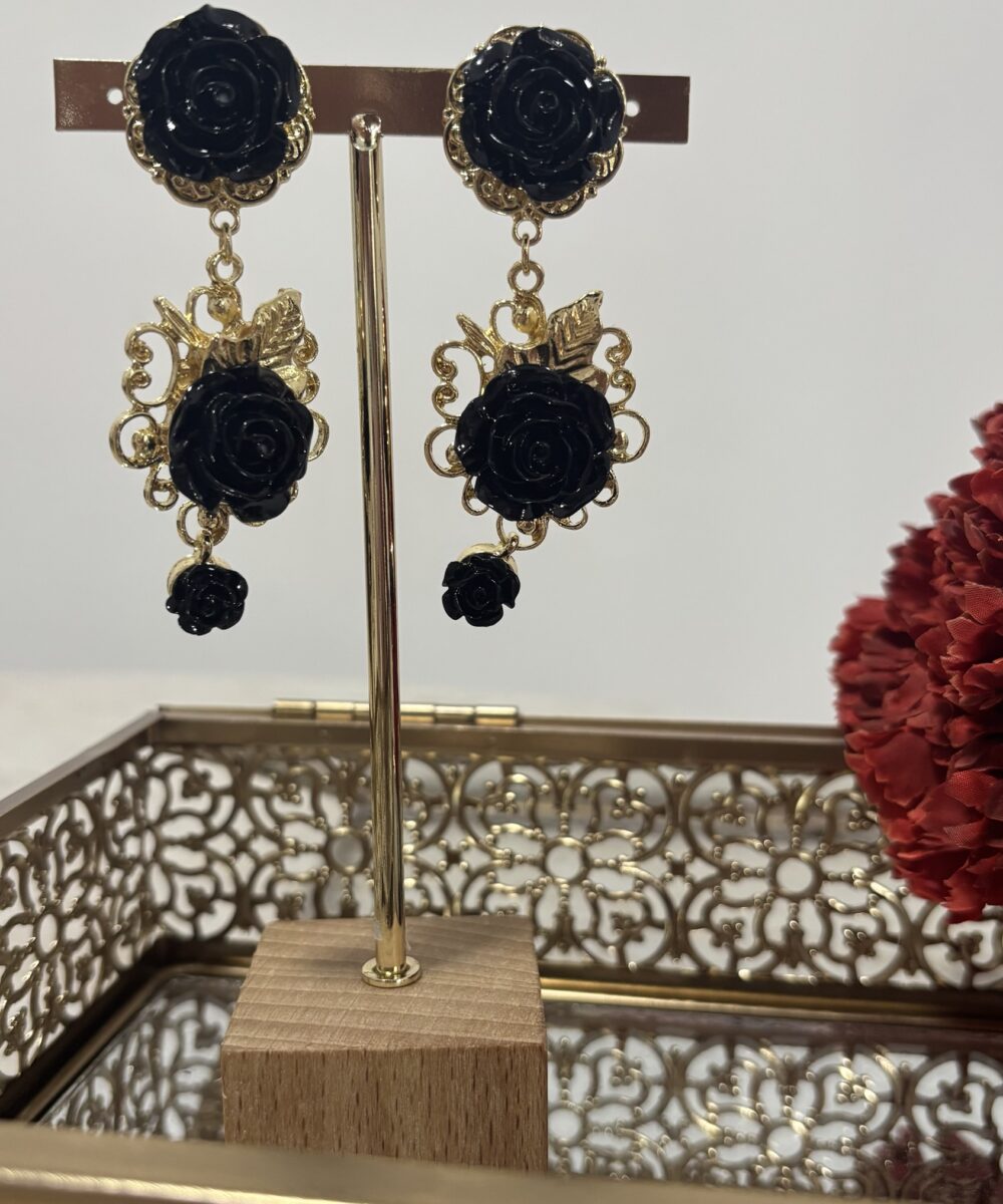 Pendientes Tronío Negros