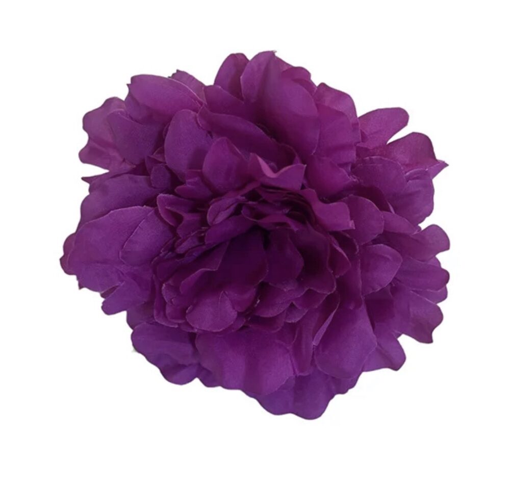 Flor flamenca Peonía Morado