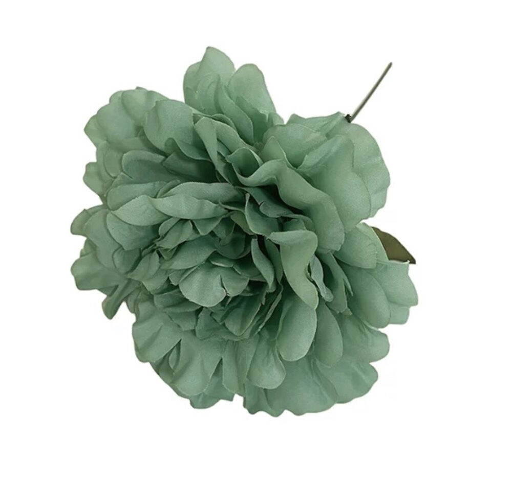 Flor flamenca Peonía Verde agua