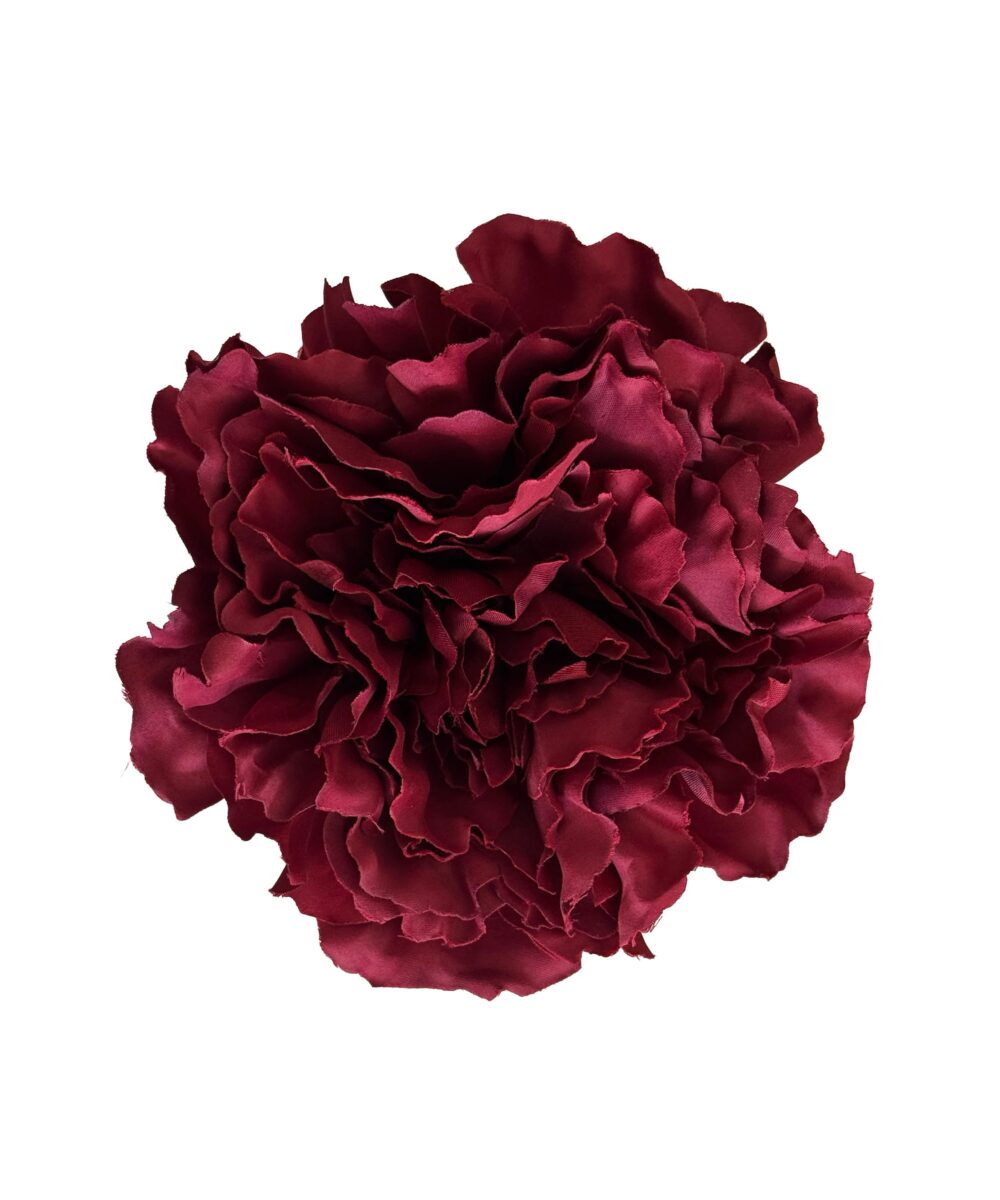 Flor flamenca Peonía Burdeos